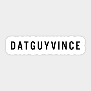 DGV With No Logo, Black Text Sticker